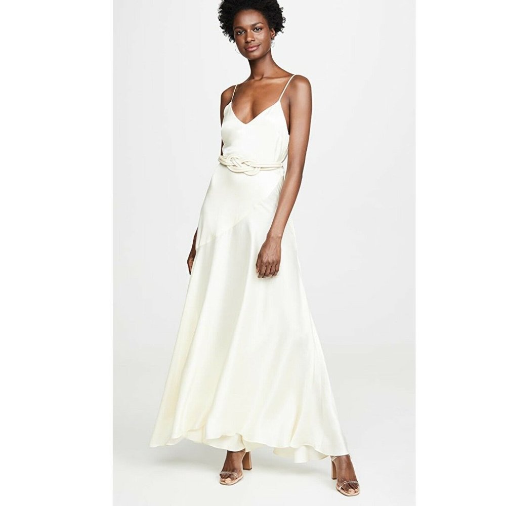 Mara Hoffman Nina Dress Wedding Cream Maxi Size 2